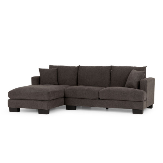 Grayson Left Hand Facing Chaise Sofa, Charcoal