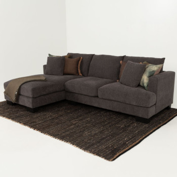 Grayson Left Hand Facing Chaise Sofa, Charcoal