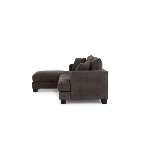 Grayson Left Hand Facing Chaise Sofa, Charcoal