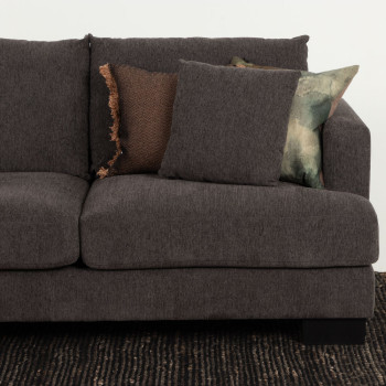 Grayson Left Hand Facing Chaise Sofa, Charcoal