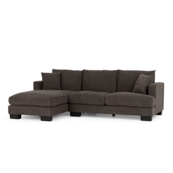 Grayson Left Hand Facing Chaise Sofa, Charcoal
