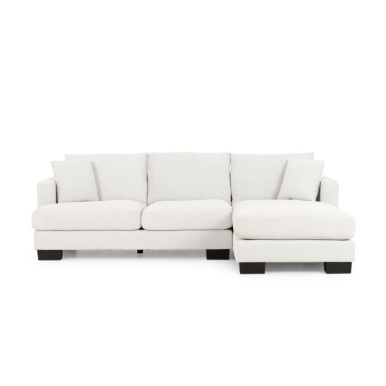 Grayson Right Hand Facing Chaise Sofa, Light Grey