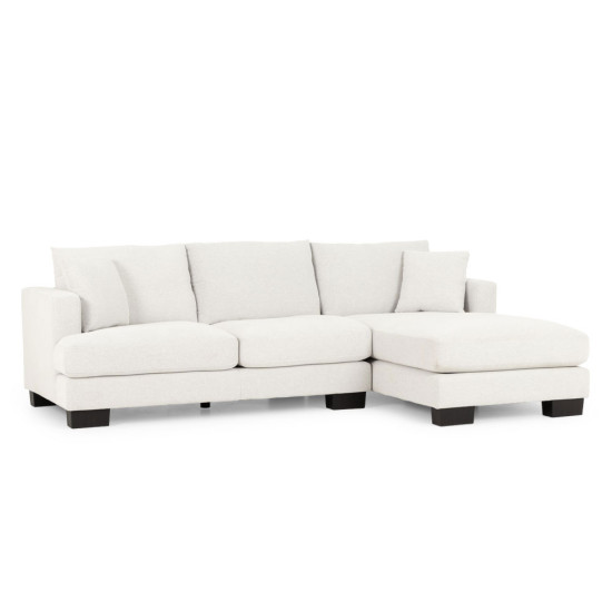 Grayson Right Hand Facing Chaise Sofa, Light Grey