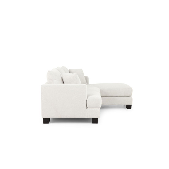Grayson Right Hand Facing Chaise Sofa, Light Grey