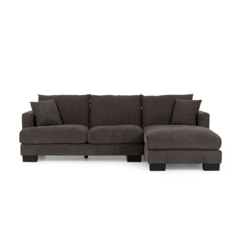 Grayson Right Hand Facing Chaise Sofa, Charcoal
