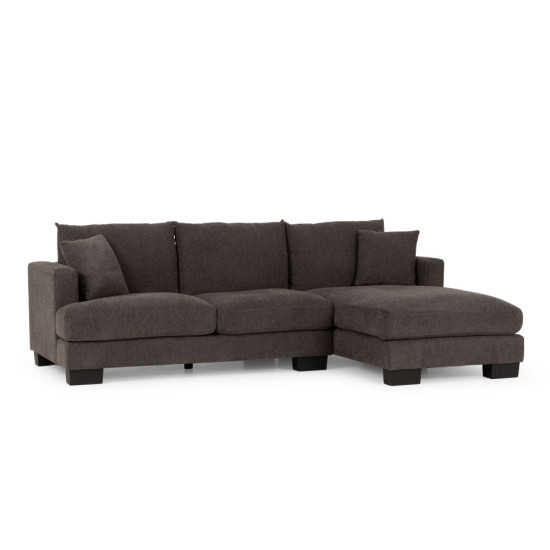 Grayson Right Hand Facing Chaise Sofa, Charcoal