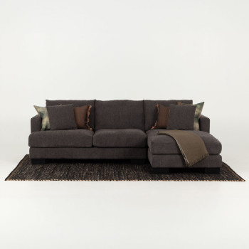 Grayson Right Hand Facing Chaise Sofa, Charcoal