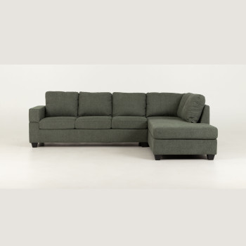 Chester Right Hand Facing Chaise Sofa, Green