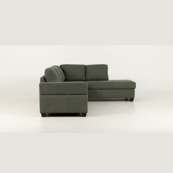 Chester Right Hand Facing Chaise Sofa, Green