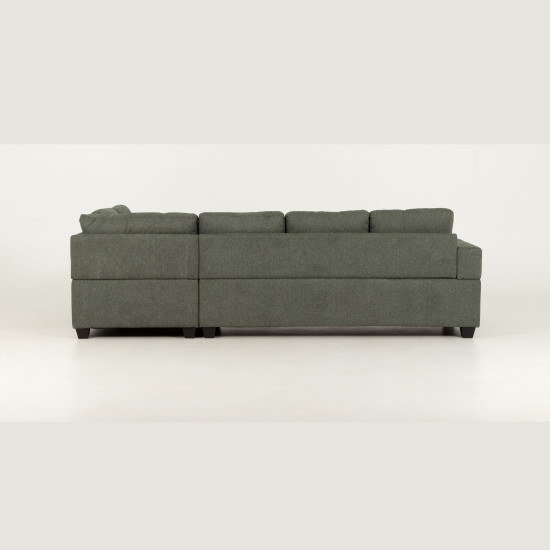 Chester Right Hand Facing Chaise Sofa, Green