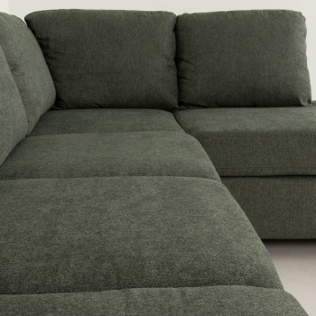 Chester Chaise Sofa, Green