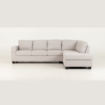 Chester Right Hand Facing Chaise Sofa, Light Grey