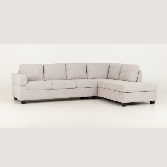 Chester Right Hand Facing Chaise Sofa, Light Grey