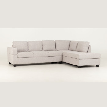 Chester Right Hand Facing Chaise Sofa, Light Grey