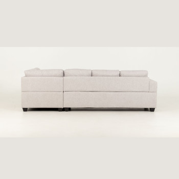 Chester Chaise Sofa, Light Grey