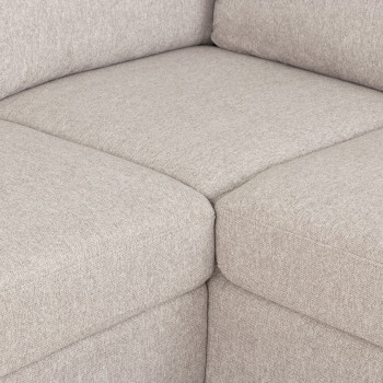 Chester Chaise Sofa, Light Grey