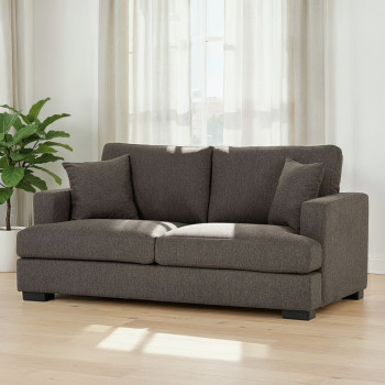 Milana 2 Seater Sofa, Charcoal