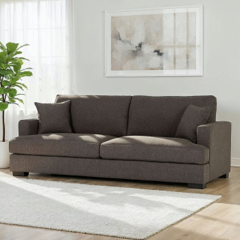 Milana 3 Seater Sofa, Charcoal