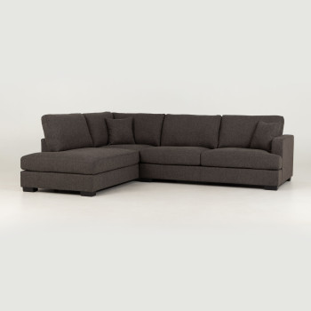 Milana 4 Seater Corner Chaise Left Hand Facing, Charcoal