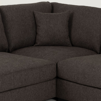 Milana 4 Seater Corner Chaise Left Hand Facing, Charcoal