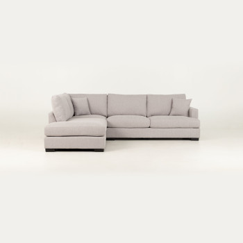 Milana 4 Seater Corner Chaise Left Hand Facing, Light Grey