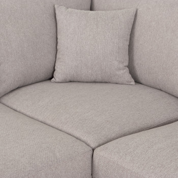 Milana 4 Seater Corner Chaise Left Hand Facing, Light Grey