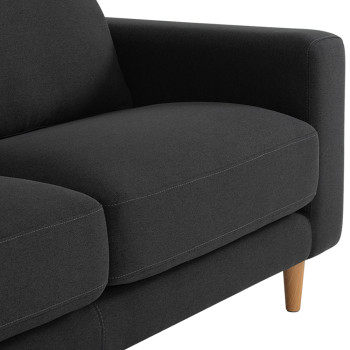 Marley 2 Seater Sofa, Dark Grey