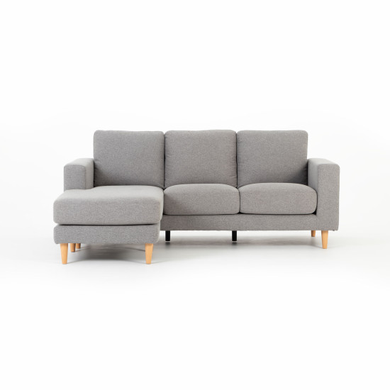 Marley Reversible Chaise Sofa, Light Grey