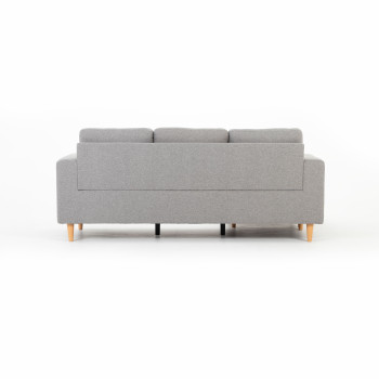 Marley Reversible Chaise Sofa, Light Grey