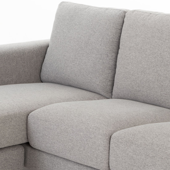Marley Reversible Chaise Sofa, Light Grey
