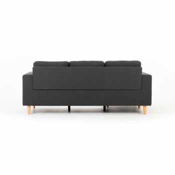 Marley Reversible Chaise Sofa, Dark Grey