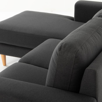 Marley Reversible Chaise Sofa, Dark Grey