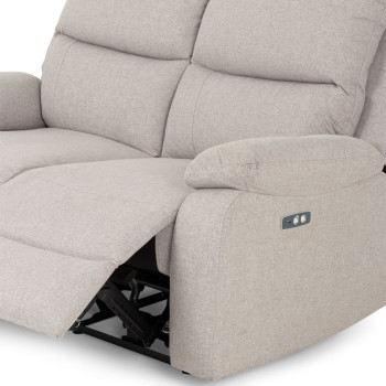 Kyle 2 Seater Electric Recliner, Light Grey