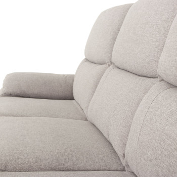 Kyle 3 Seater Electric Recliner, Light Grey