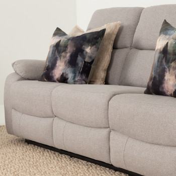 Kyle 3 Seater Electric Recliner, Light Grey