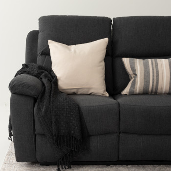 Kyle 3 Seater Electric Recliner, Charcoal