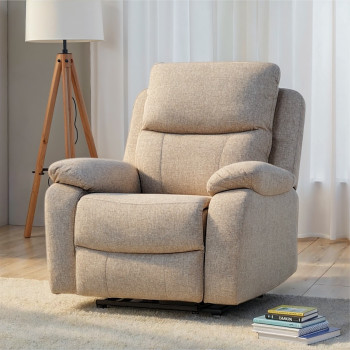 Kyle Electric Recliner, Light Grey