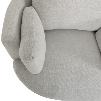 Grayson Swivel Chair, Light Grey