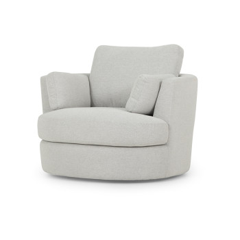 Grayson Swivel Chair, Light Grey