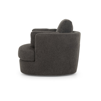 Grayson Swivel Chair, Charcoal