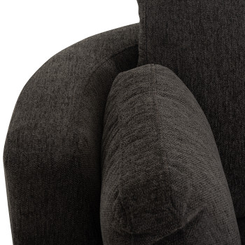 Grayson Swivel Chair, Charcoal
