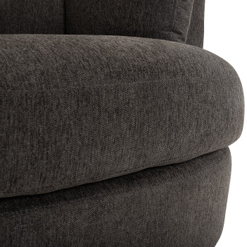 Grayson Swivel Chair, Charcoal