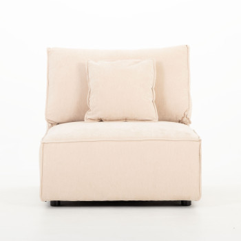 Kinsley Modular 1.5 Seater Armless Sofa, Natural