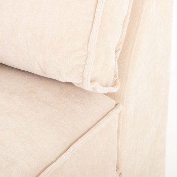 Kinsley Modular 1.5 Armless Seater Sofa, Natural