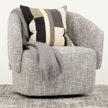 Helena Swivel Chair, Grey