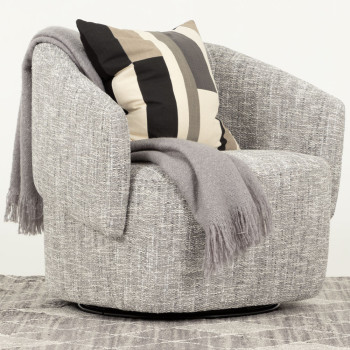 Helena Swivel Chair, Grey