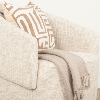 Helena Swivel Chair, Natural