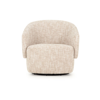 Helena Swivel Chair, Light Brown