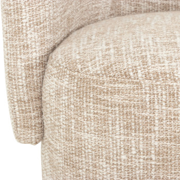 Helena Swivel Chair, Light Brown