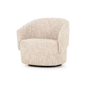 Helena Swivel Chair, Light Brown